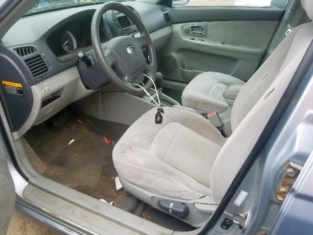 KNAFE121675440841 - 2007 KIA SPECTRA EX SILVER photo 5