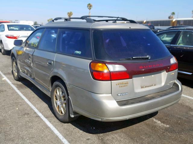 4S3BH806437623346 - 2003 SUBARU LEGACY OUT TAN photo 3