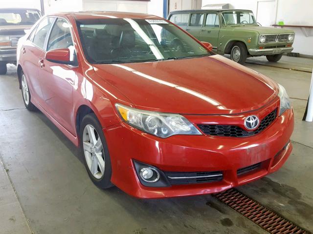 4T1BF1FK9CU605911 - 2012 TOYOTA CAMRY BASE RED photo 1