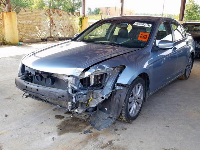 1HGCP2F85BA068147 - 2011 HONDA ACCORD EXL BLUE photo 2