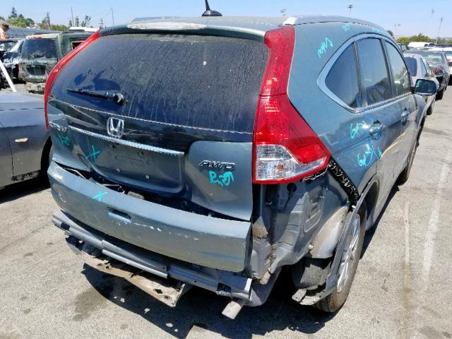 JHLRM4H70CC029525 - 2012 HONDA CR-V EXL GREEN photo 4