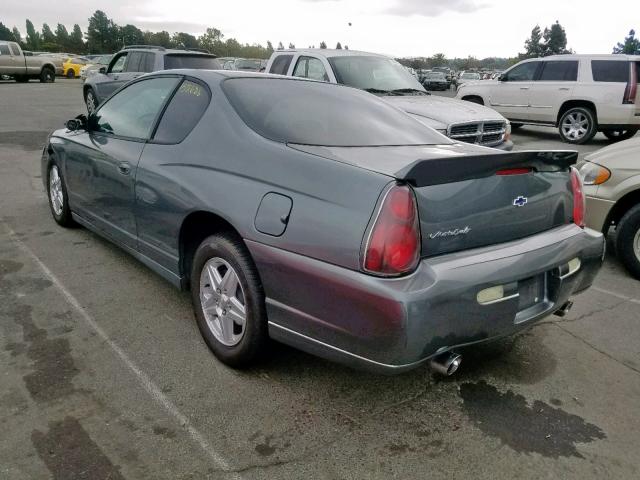 2G1WW12E959173402 - 2005 CHEVROLET MONTE CARL ნაცრისფერი ფოტო 3