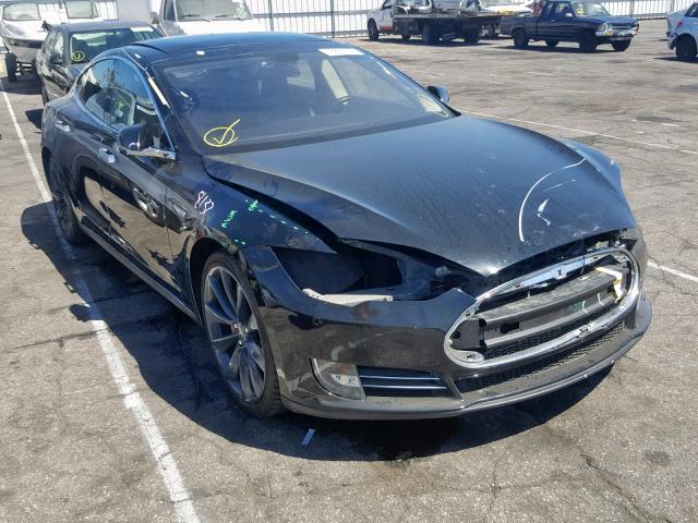 5YJSA1CNXCFP02349 - 2012 TESLA MODEL S أسود صورة 1