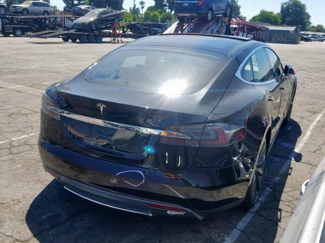 5YJSA1CNXCFP02349 - 2012 TESLA MODEL S أسود صورة 4