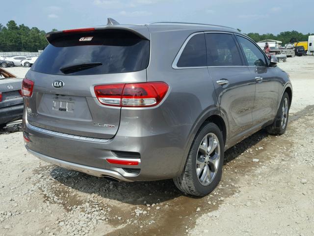 5XYPK4A17GG116159 - 2016 KIA SORENTO SX GRAY photo 4