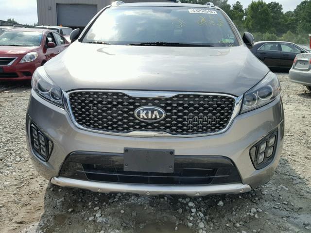 5XYPK4A17GG116159 - 2016 KIA SORENTO SX GRAY photo 9