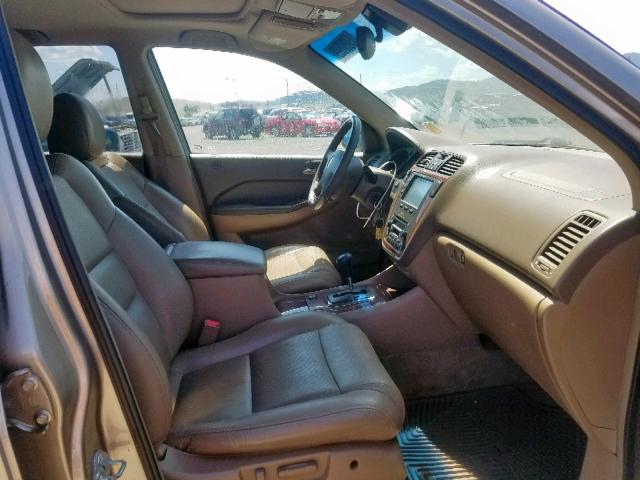 2HNYD18633H514232 - 2003 ACURA MDX TOURIN GOLD photo 5