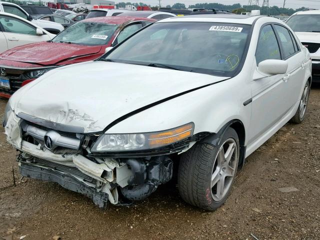 19UUA66266A064008 - 2006 ACURA 3.2TL WHITE photo 2