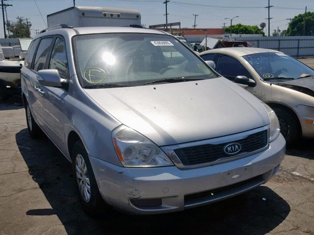 KNDMG4C78B6377933 - 2011 KIA SEDONA LX RED photo 1