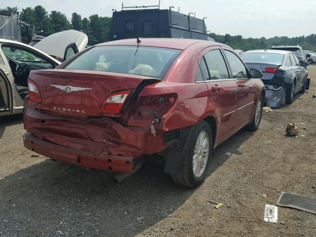 1C3LC56K47N508225 - 2007 CHRYSLER SEBRING TO RED photo 4