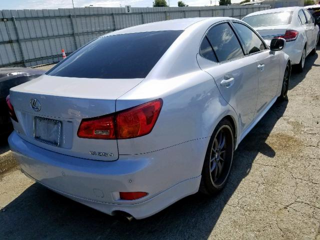 JTHBE262665000142 - 2006 LEXUS IS 350 WHITE photo 4