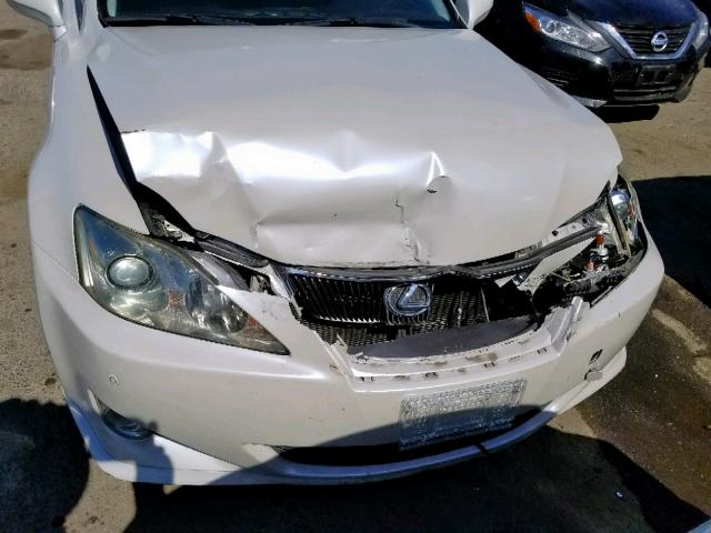 JTHBE262665000142 - 2006 LEXUS IS 350 WHITE photo 7