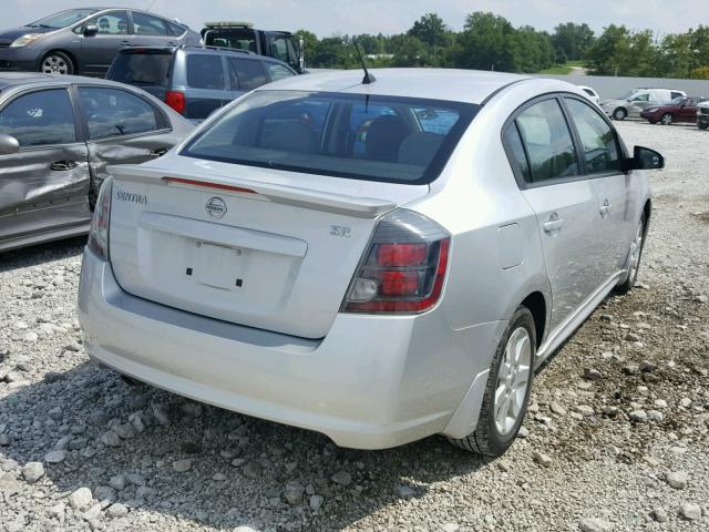 3N1AB6AP7CL636048 - 2012 NISSAN SENTRA 2.0 SILVER photo 4