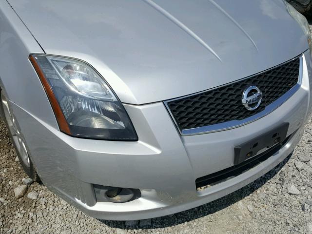 3N1AB6AP7CL636048 - 2012 NISSAN SENTRA 2.0 SILVER photo 9