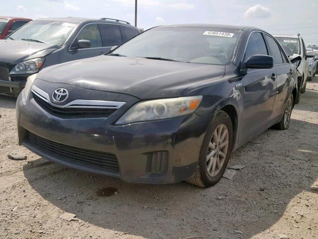 4T1BB3EK1BU133002 - 2011 TOYOTA CAMRY HYBR BLACK photo 2