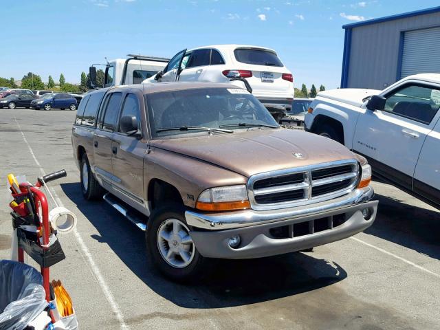 1B7GL2AZ2YS681003 - 2000 DODGE DAKOTA QUA BROWN photo 1