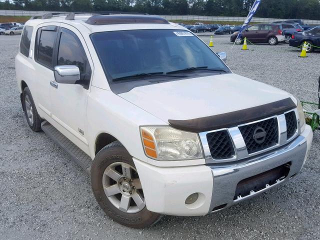 5N1BA08A67N712394 - 2007 NISSAN ARMADA SE WHITE photo 1