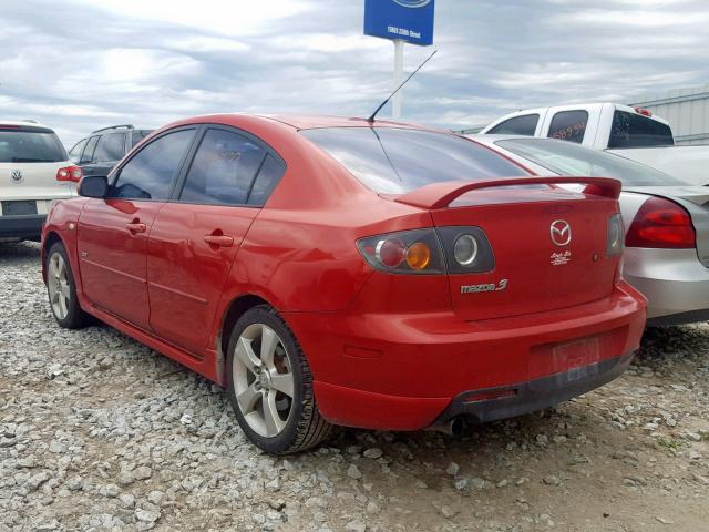 JM1BK323X51255235 - 2005 MAZDA 3 S RED photo 3