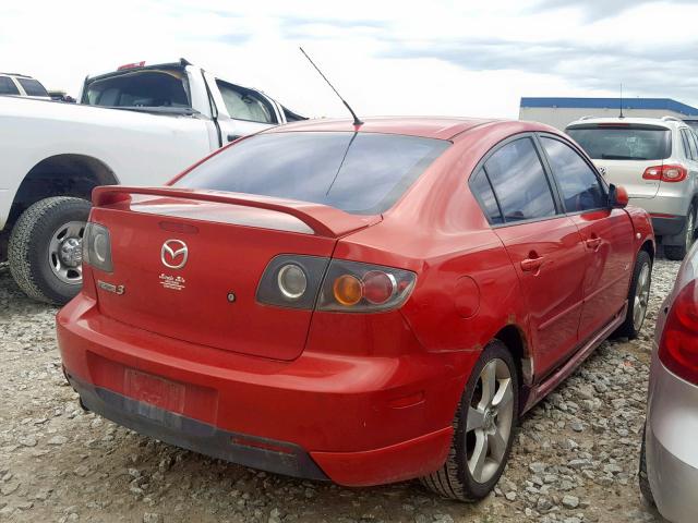 JM1BK323X51255235 - 2005 MAZDA 3 S RED photo 4