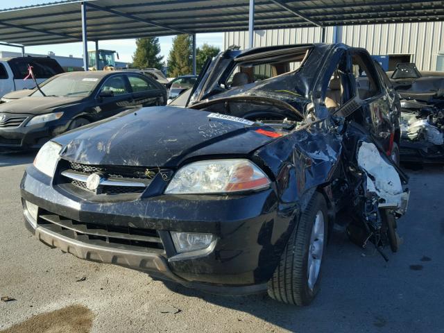 2HNYD18641H535135 - 2001 ACURA MDX TOURIN BLACK photo 2