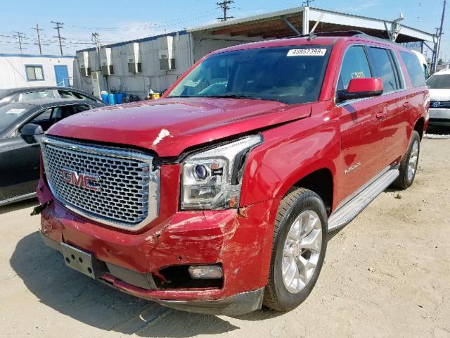 1GKS2HKCXFR213734 - 2015 GMC YUKON XL K RED photo 2