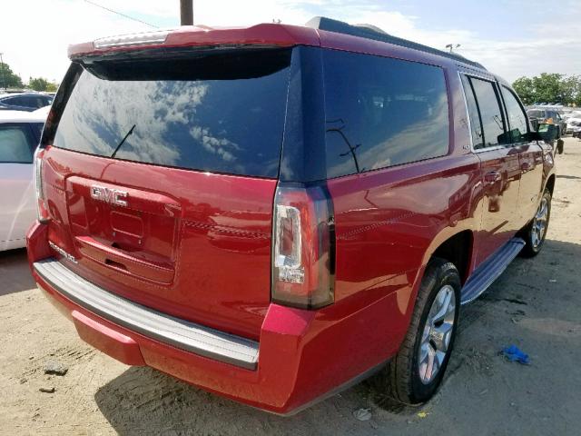 1GKS2HKCXFR213734 - 2015 GMC YUKON XL K RED photo 4