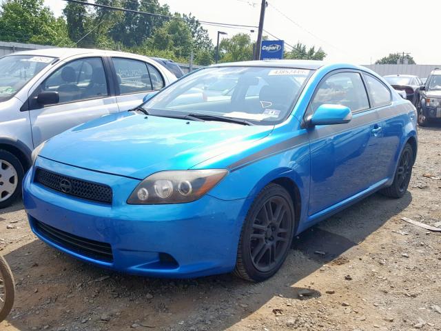 JTKDE3B77A0315631 - 2010 TOYOTA SCION TC BLUE photo 2