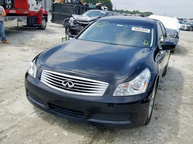 JNKCV61E09M013427 - 2009 INFINITI G37 BASE BLACK photo 2