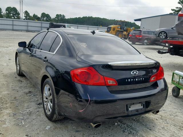 JNKCV61E09M013427 - 2009 INFINITI G37 BASE BLACK photo 3