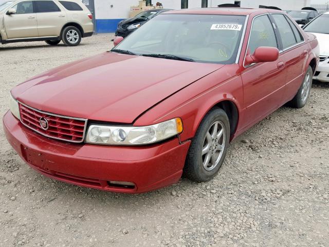 1G6KS54Y84U107976 - 2004 CADILLAC SEVILLE SL RED photo 2