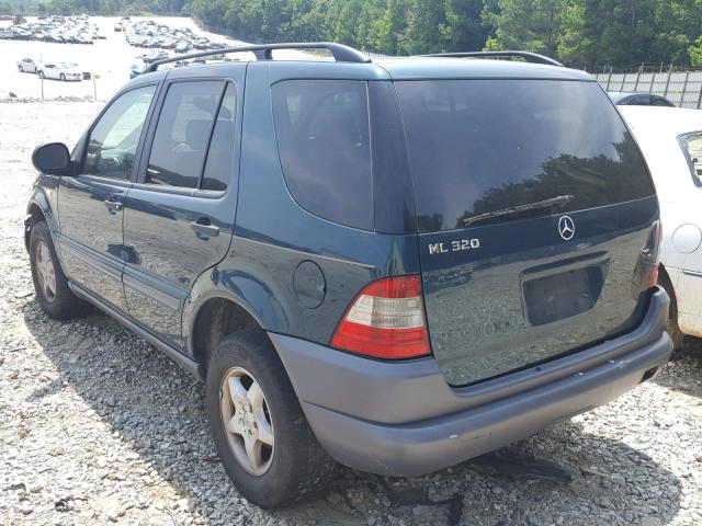 4JGAB54E5WA020857 - 1998 MERCEDES-BENZ ML 320 GREEN photo 3