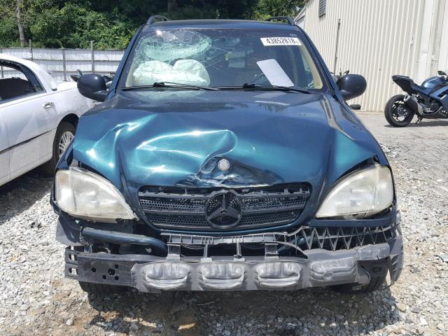 4JGAB54E5WA020857 - 1998 MERCEDES-BENZ ML 320 GREEN photo 9