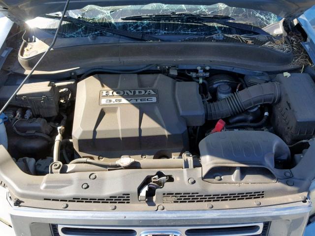 2HJYK16558H523345 - 2008 HONDA RIDGELINE BLUE photo 7