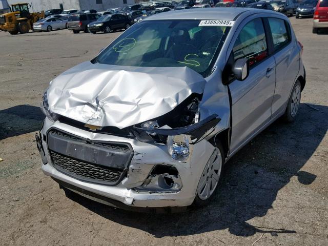 KL8CB6SA1HC824334 - 2017 CHEVROLET SPARK LS SILVER photo 2