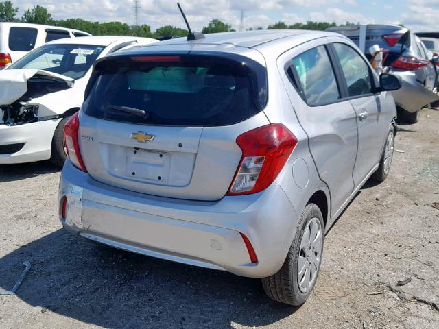 KL8CB6SA1HC824334 - 2017 CHEVROLET SPARK LS SILVER photo 4