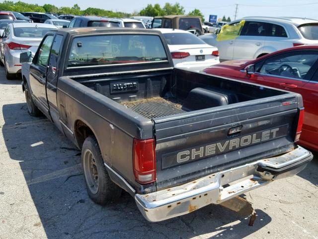 1GCCS19Z1P0102271 - 1993 CHEVROLET S TRUCK S1 BLACK photo 3