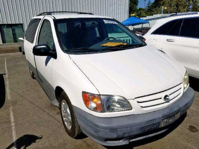 4T3ZF13C12U420379 - 2002 TOYOTA SIENNA LE WHITE photo 1