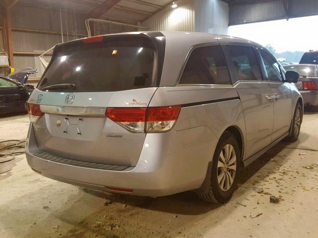 5FNRL5H30GB142810 - 2016 HONDA ODYSSEY SE SILVER photo 4