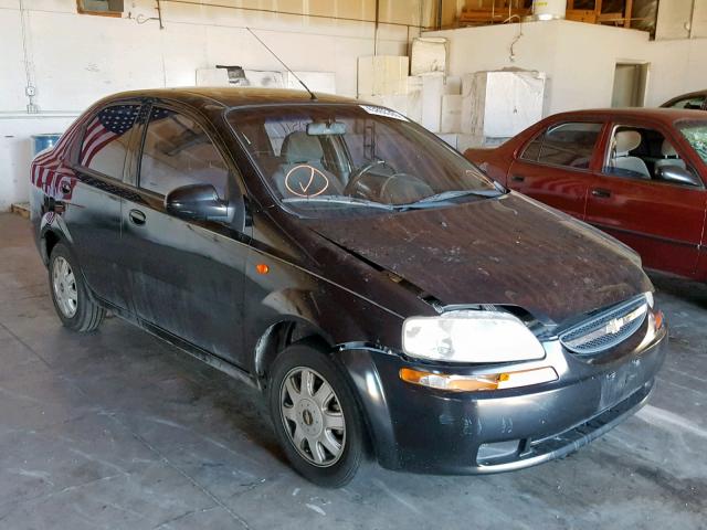 KL1TJ52624B154882 - 2004 CHEVROLET AVEO LS BLACK photo 1