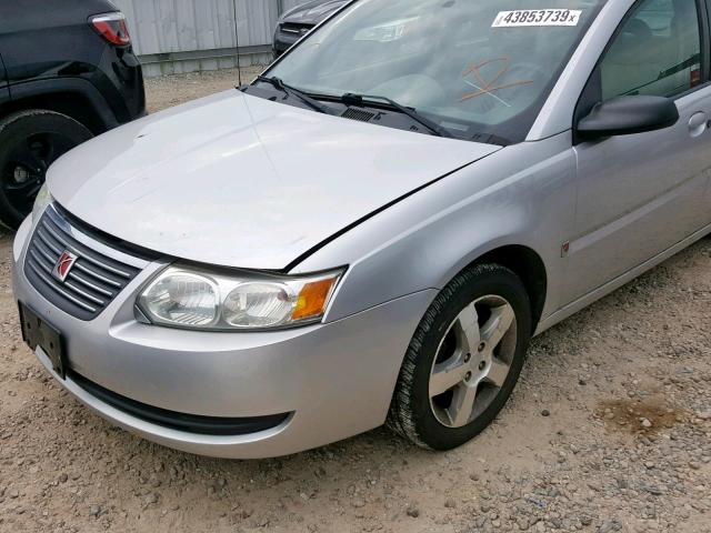 1G8AJ55F96Z137996 - 2006 SATURN ION LEVEL SILVER photo 9
