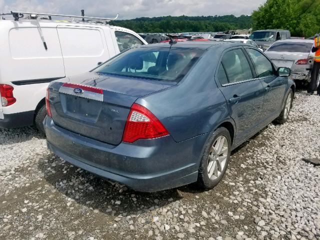 3FAHP0JA0CR433494 - 2012 FORD FUSION SEL TEAL photo 4