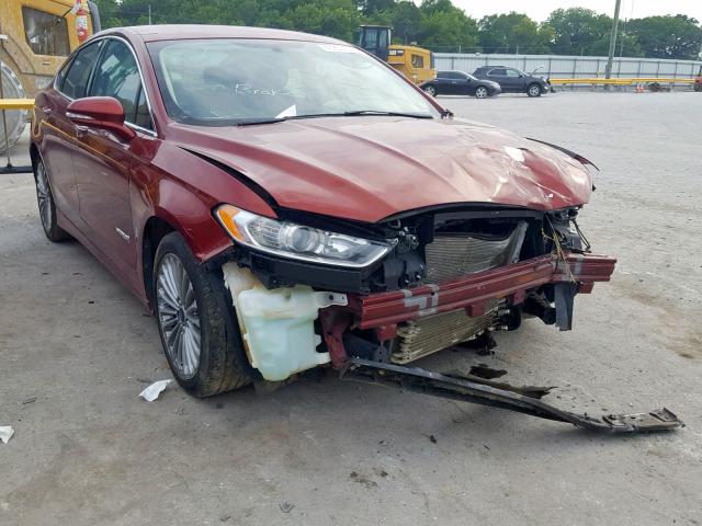 3FA6P0RU5ER308595 - 2014 FORD FUSION TIT RED photo 1