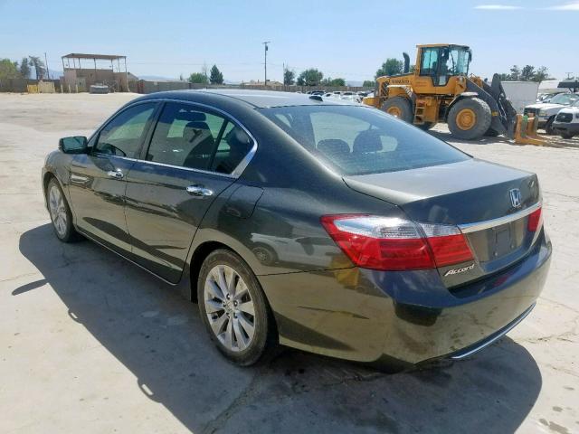 1HGCR2F8XEA200902 - 2014 HONDA ACCORD EXL GRAY photo 3