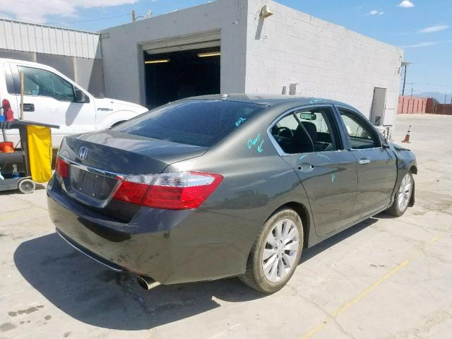 1HGCR2F8XEA200902 - 2014 HONDA ACCORD EXL GRAY photo 4