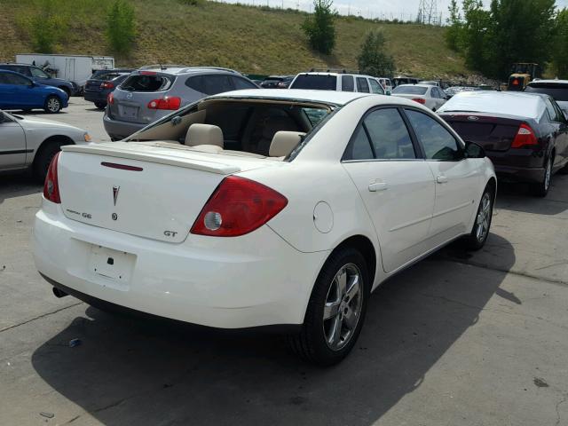 1G2ZH558664109130 - 2006 PONTIAC G6 GT WHITE photo 4