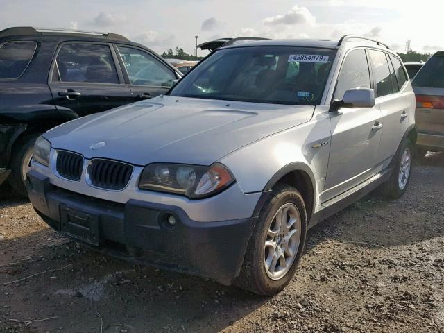 WBXPA73404WB26290 - 2004 BMW X3 2.5I SILVER photo 2