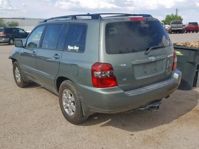 JTEDP21AX60125107 - 2006 TOYOTA HIGHLANDER GREEN photo 3