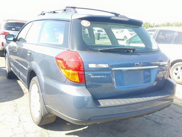 4S4BP61C667340717 - 2006 SUBARU LEGACY OUT BLUE photo 3