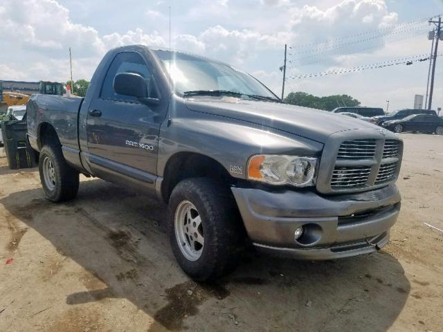 1D7HU16D65J576125 - 2005 DODGE RAM 1500 S GRAY photo 1