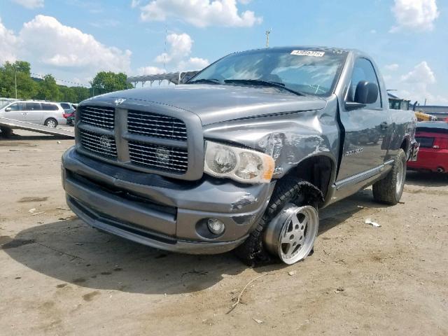 1D7HU16D65J576125 - 2005 DODGE RAM 1500 S GRAY photo 2